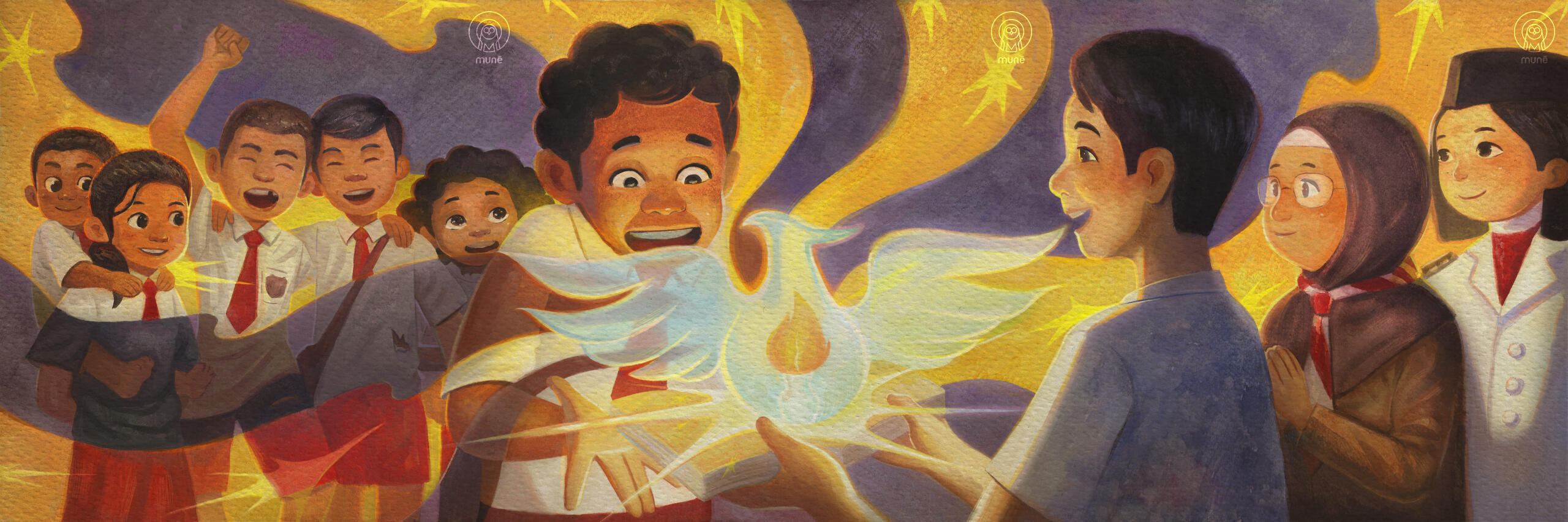 Studio Munē - Indonesia&#39;s 79th Independence Day (Illustrators: Karen Lim &amp; RA Katamsi)